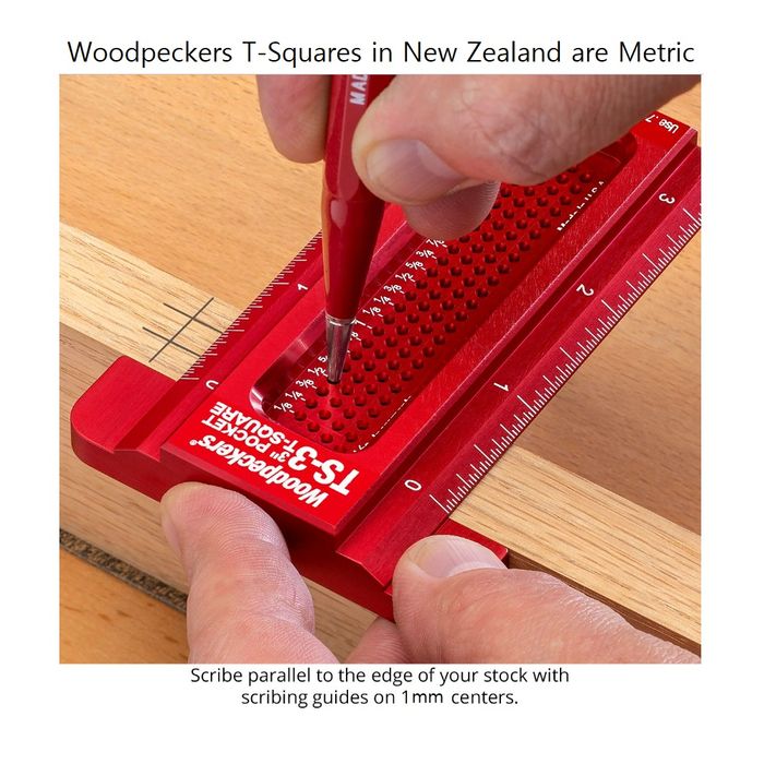 Woodpeckers Pocket T-Square - 75mm