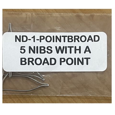 Pointed Nibs Broad Gauge suit ND-1 (Pkt/5) ***