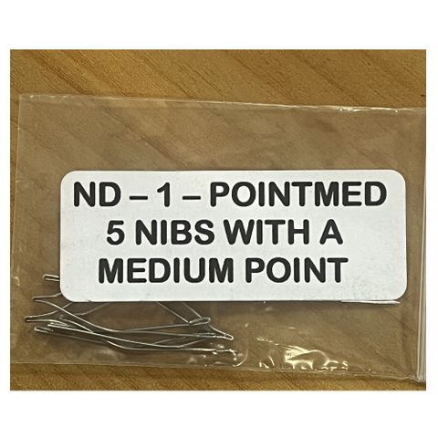 Pointed Nibs Medium Gauge suit ND-1 (Pkt 5) ***