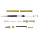 Gold Gel Ball Point Pen Kit - Click - Black Clip - single