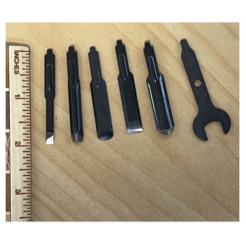 Carving Chisel 5 piece Blade Set for WeCheer Handpiece WE-320 ***