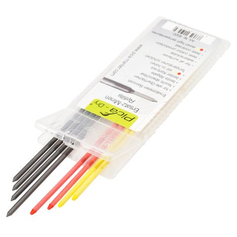 Pica Dry Water Soluble Graphite, Red & Yellow Refills BP