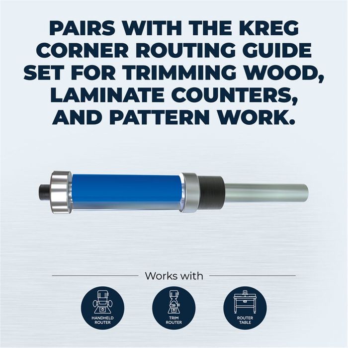 Kreg Flush Trim Bit - 1/4" shank