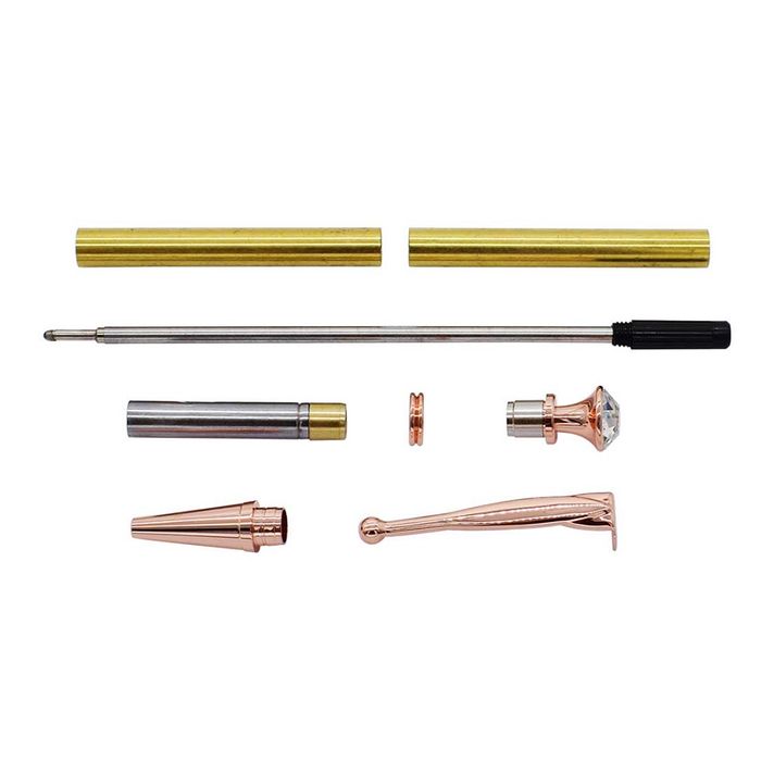 Copper Fancy "Lady" Slimline Pen Kit - Pack of 1