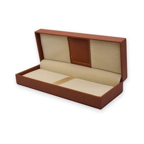 Brown PU Leather Pen Box