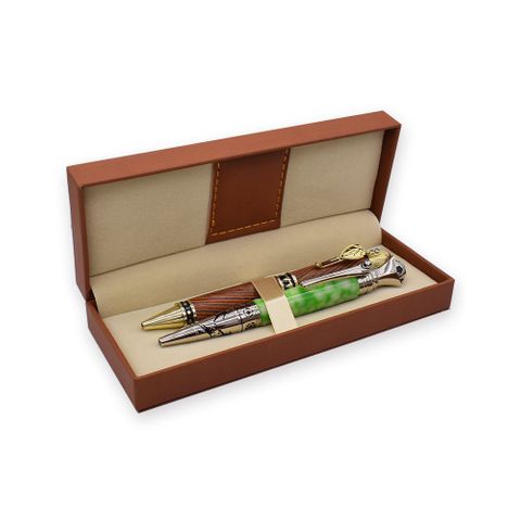 Brown PU Leather Pen Box