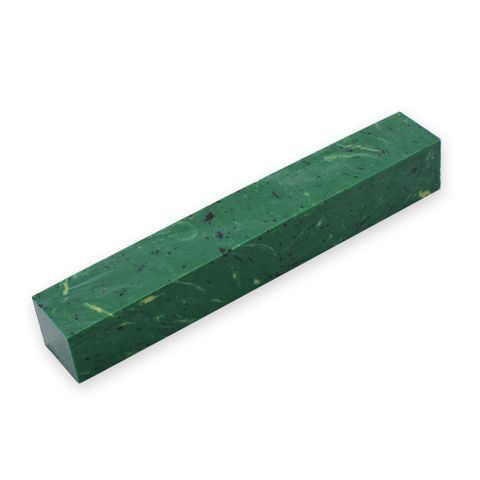 Yunstone Pen Blank 18 x 18 x 130mm. Emerald Green