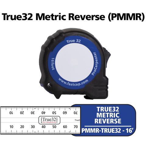 True32 Metric Reverse Tape Measure