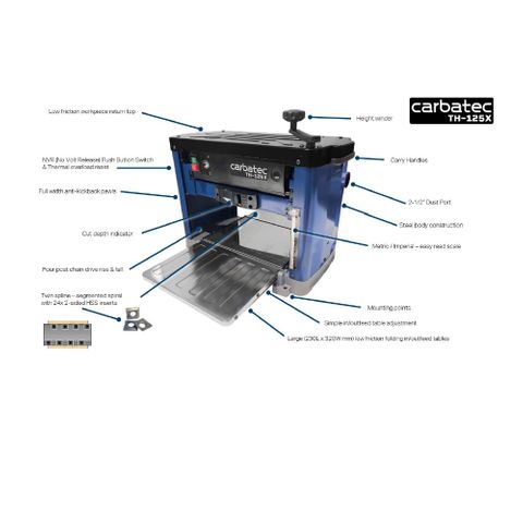 Benchtop Spiral Head Thicknesser