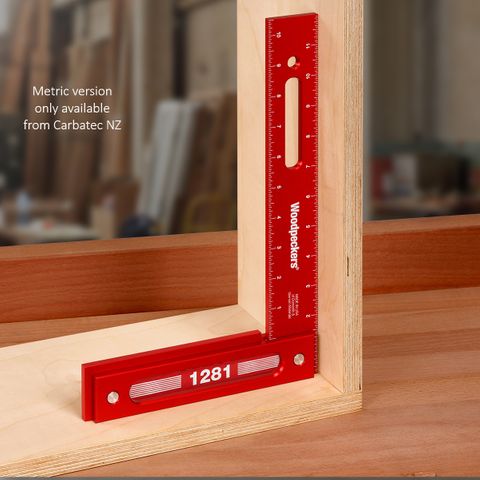 Woodpeckers Precision Woodworking Square 300mm x 200mm + Rack-It