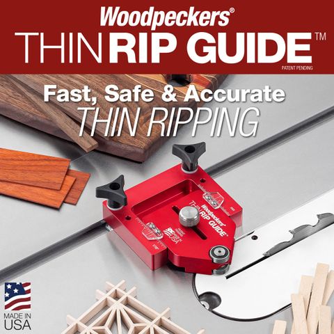 Woodpeckers Thin Rip Guide + Rack-It