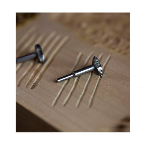 Manpa Mini Carving Bit, Triangle cutters,1/8"Shaft