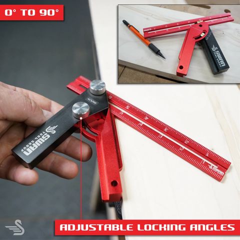 Swan Tool Group RIDGWAY Adjustable Carpenter Square - Metric