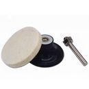 50mm Roloc disc pad holder shank & wool pad