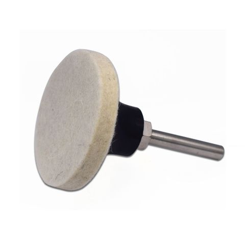 50mm Roloc disc pad holder shank & wool pad