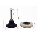 50mm Roloc disc pad holder shank & wool pad