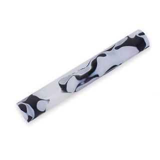 Acrylic Pen Rod - 19mm diameter, white & black