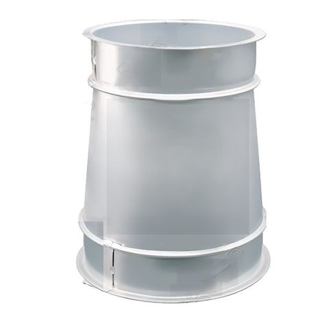 Steel Duct reducer 150 to 125 with rolled edge ends