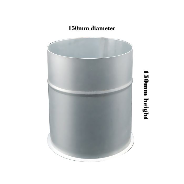 Steel Duct to Flexible Hose connector 150mm, 145mm long