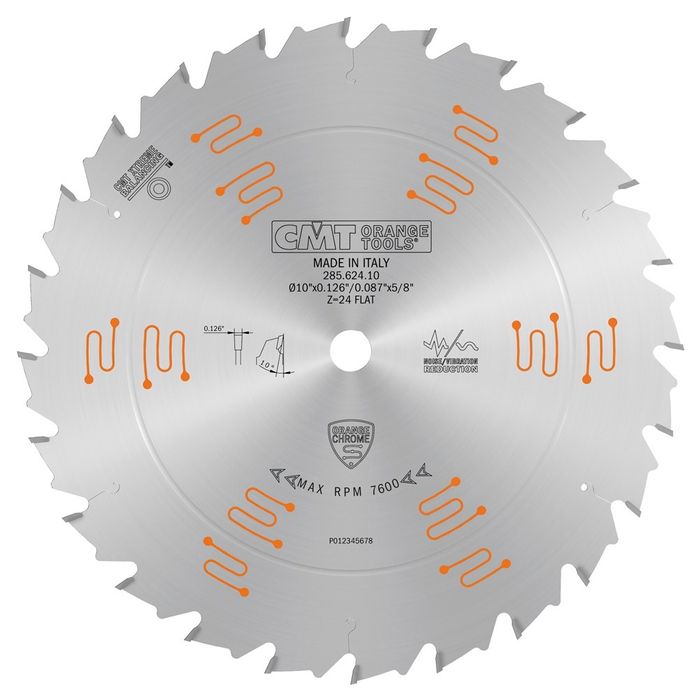 CMT Full Kerf Ripping Blade 250mm 24 Teeth