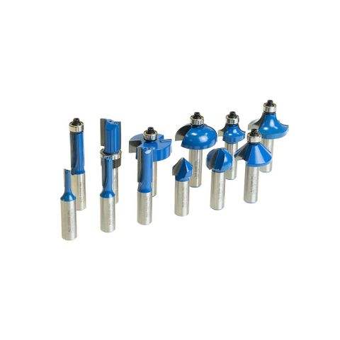 Carbatec 12 piece 1/2 inch shank starter cutter set