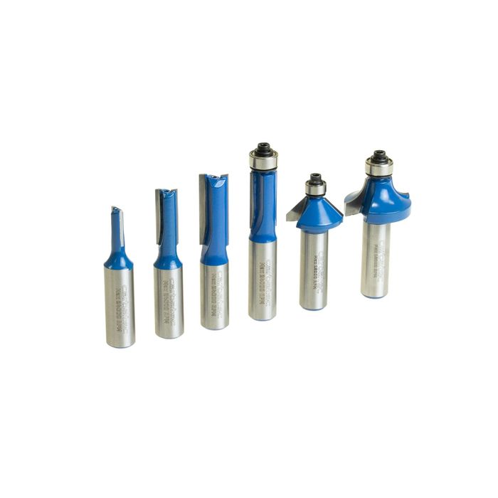 Carbatec 6 piece 1/2 inch shank starter cutter set