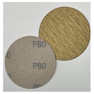 Carbatec 75mm hook and loop Sanding Disc P80 grit x100 pack