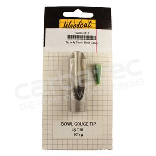 Woodcut Replacement 19mm Bowl Gouge - U Flute, 35&deg; bevel. M2HSS