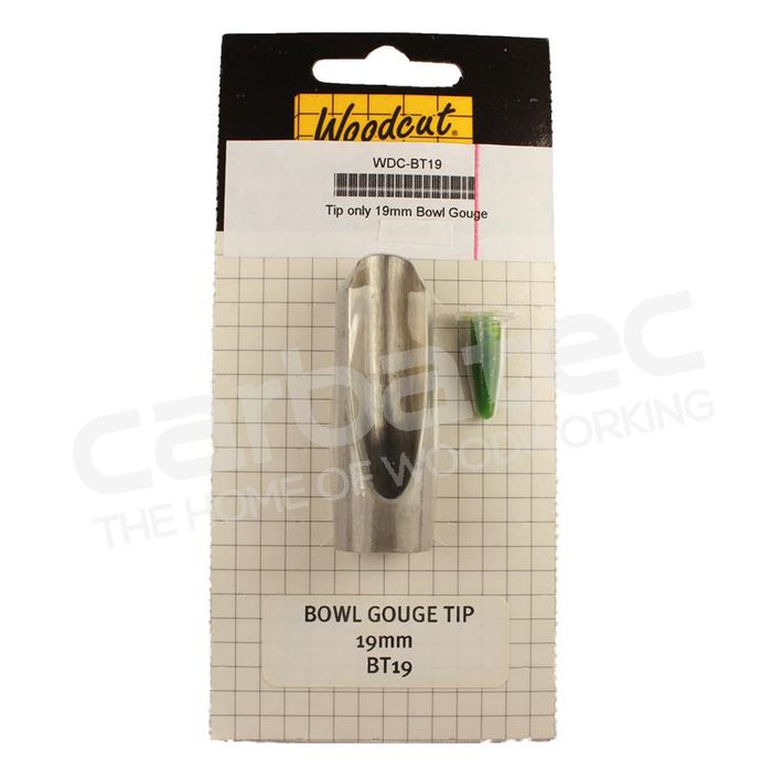 Woodcut Replacement 19mm Bowl Gouge - U Flute, 35&deg; bevel. M2HSS