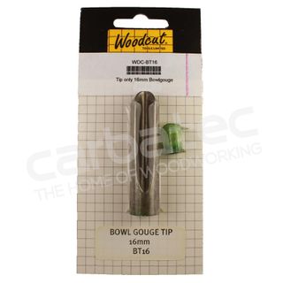 Woodcut Replacement 16mm Bowl Gouge - U Flute, 35&deg; bevel. M2HSS