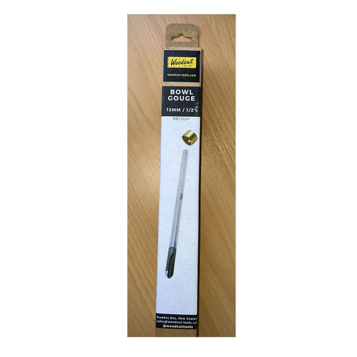 Woodcut Pro-tip 1/2" Bowl Gouge - U Flute, 35&deg; bevel, M2HSS - unhandled