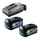 Festool 5 Ah batteries (x2) and TCL6 charger (no systainer)