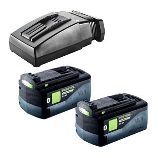 Festool 5 Ah batteries (x2) and TCL6 charger (no systainer)