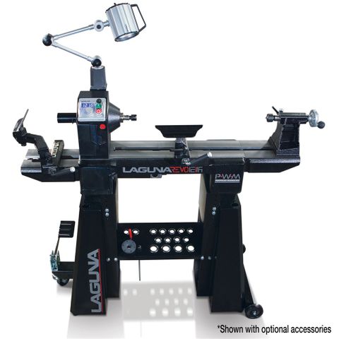 Laguna Revo 12/16 Midi Lathe with Outboard Turning Set, Bed Extension & Stand  *