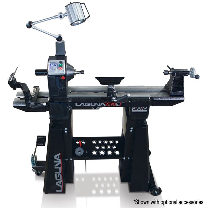 Laguna Revo 12/16 Midi Lathe with Outboard Turning Set, Bed Extension & Stand  *