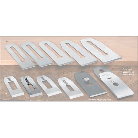 Veritas&reg; Blades made for Stanley/Record Block Planes - 35mm with 7/16" slot
