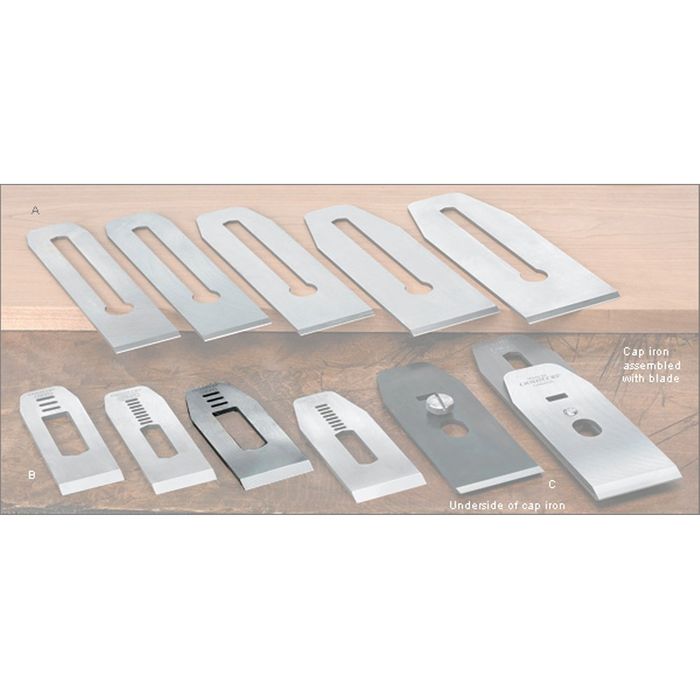 Veritas&reg; Blades made for Stanley/Record Block Planes - 41mm with 5/8" slot