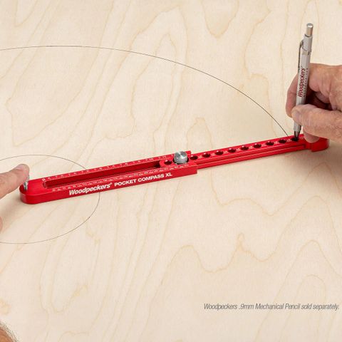 Woodpeckers Pocket Compass XL - 2&rdquo; &ndash; 21&rdquo; Range