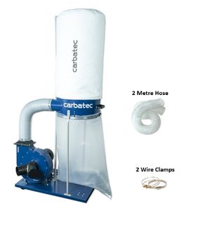 2HP Economy DIY Dust Extractor 1200CFM with free 4inch (100mm) hose and clamps