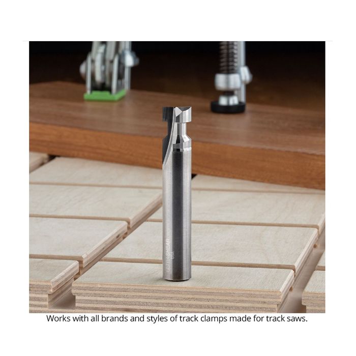 Woodpeckers Ultra-Shear Solid Carbide Track Clamp T-Slot Bit