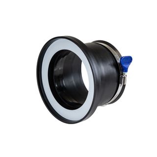 Rubber Fitting Magnetic Dust Connector 100mm Steel Side