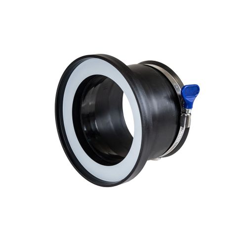 Rubber Fitting Magnetic Dust Connector 100mm Steel Side