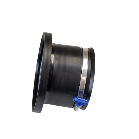 Rubber Fitting Magnetic Dust Connector 100mm Steel Side