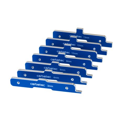 Carbatec Precision Router Setup Block 7 Piece Set