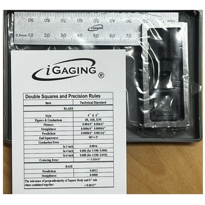 Igaging 100mm Adjustable Square