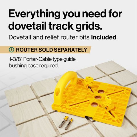 MicroJig MatchFit Grid Routing Guide (1/4" Shank)