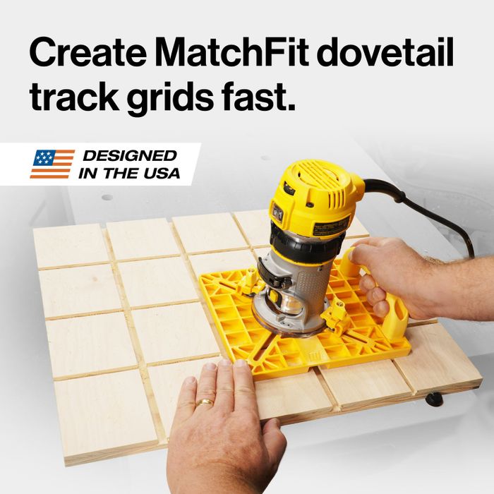 MicroJig MatchFit Grid Routing Guide (1/4" Shank)