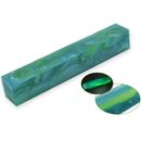 Pearl Glow Resin Pen Blank - 20 x 20 x 130mm - green