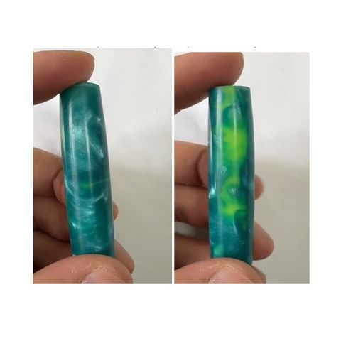 Pearl Glow Resin Pen Blank - 20 x 20 x 130mm - green