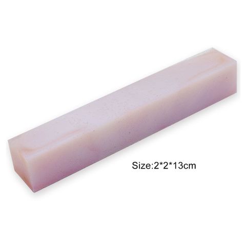 Pearl Resin Pen Blank - 20 x 20 x 130mm - dream blue & pink